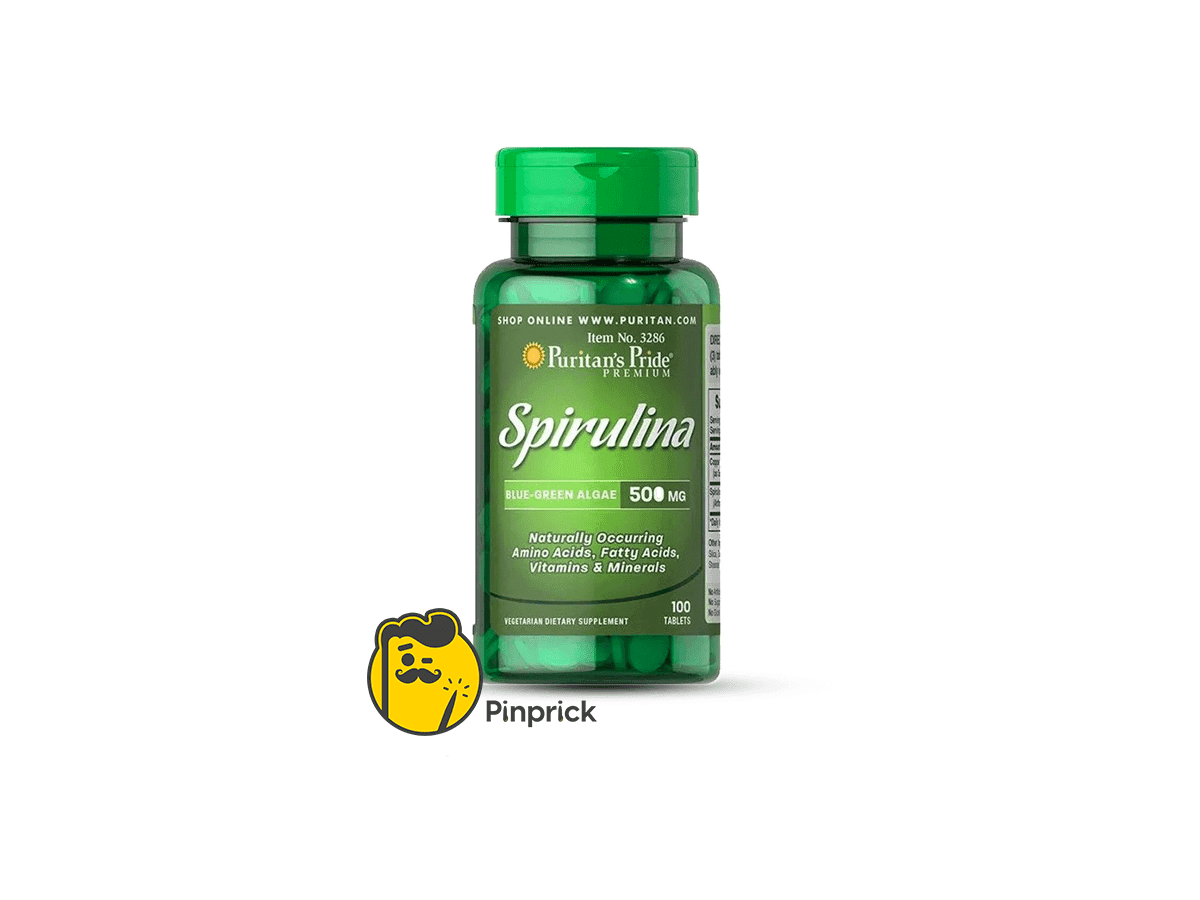 سبيرولينا Spirulina 500mg - قرص 100 - | PURITAN’S PRIDE® 🇺🇸