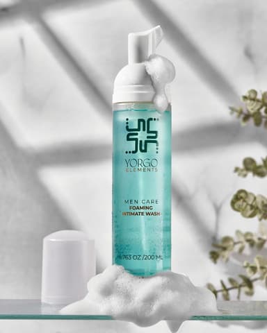 غسول رجالي للمناطق الحساسة YORGO ELEMENTS Men Care Foaming Intimate Wash | سعة 200 مل 2