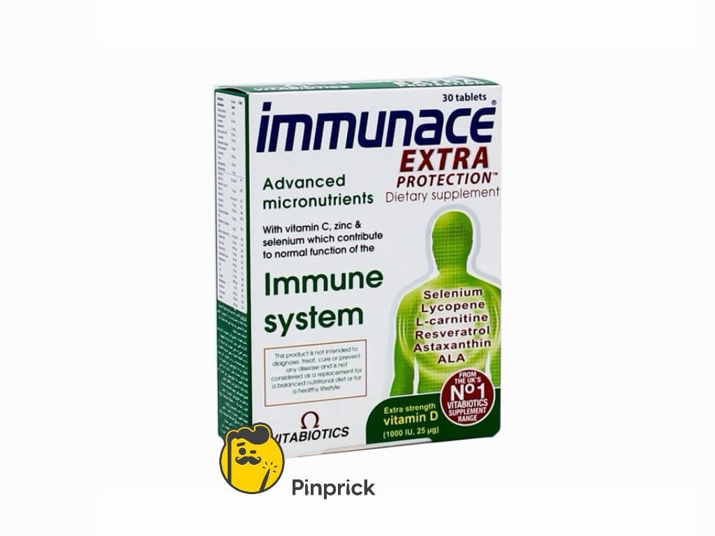 إميونس Immunace Extra  - لدعم الجهاز المناعي للرجال والنساء | 30 قرص -  ®VITABIOTICS