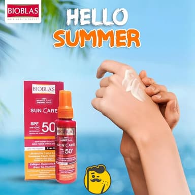 بيوبلاس صن كير حماية من أشعة الشمس Bioblas Suncare SPF50 Aqua Fusion 2