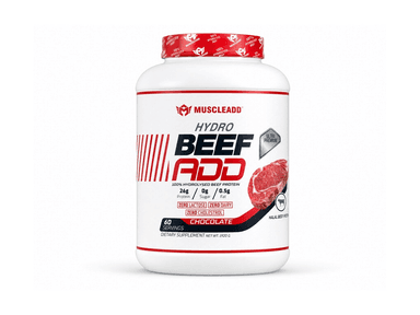 Hydro Beef ADD | بروتين اللحم البقري المهدرج 100% من MuscleADD (شيكولاته/كولا) 1