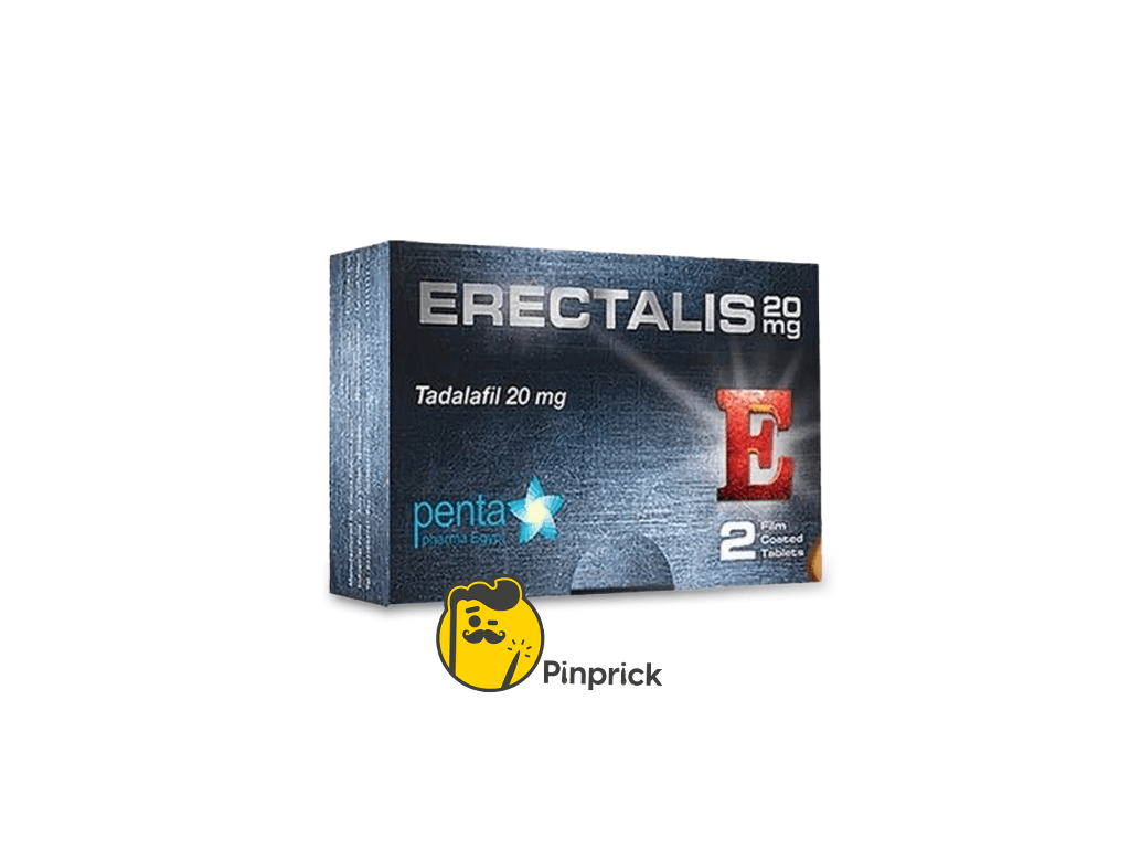 Errectalies 20mg | اريكتاليس Tadalafil 20mg - لعلاج ضعف الانتصاب بفعالية تدوم حتى 36 ساعة - 2 قرص