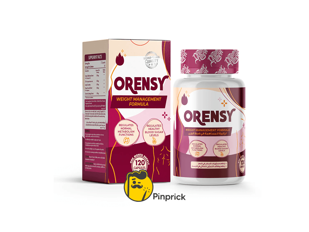 أورينسي | ORENSY Weight Management Formula – تركيبة خماسية فائقة القوة لإدارة الوزن - يعزز حرق الدهون والأيض والطاقة - 120 كبسولة جيلاتينية | Organic Natione®