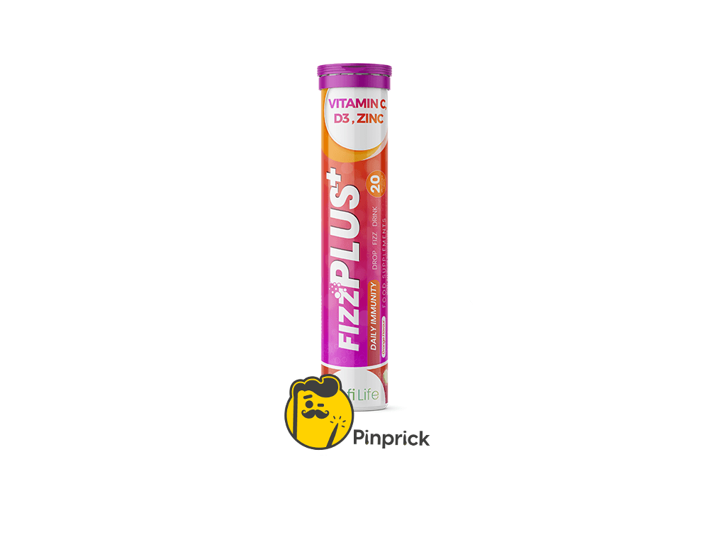 Fizz Plus Vitamin C+ Vitamin D3 + Zinc | درع المناعة الثلاثي - 20 قرص فوار | ®sofilife