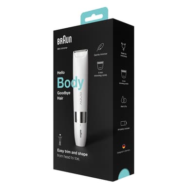 براون Braun Body Mini Trimmer Wet &amp; Dry BS1000 3