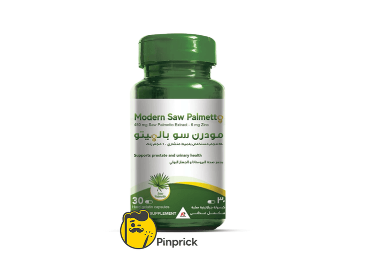مودرن سو بالميتو "البلميط المنشاري" - Modern saw palmetto 450mg | قرص 30 لصحة البروستاتا والجهاز البولي