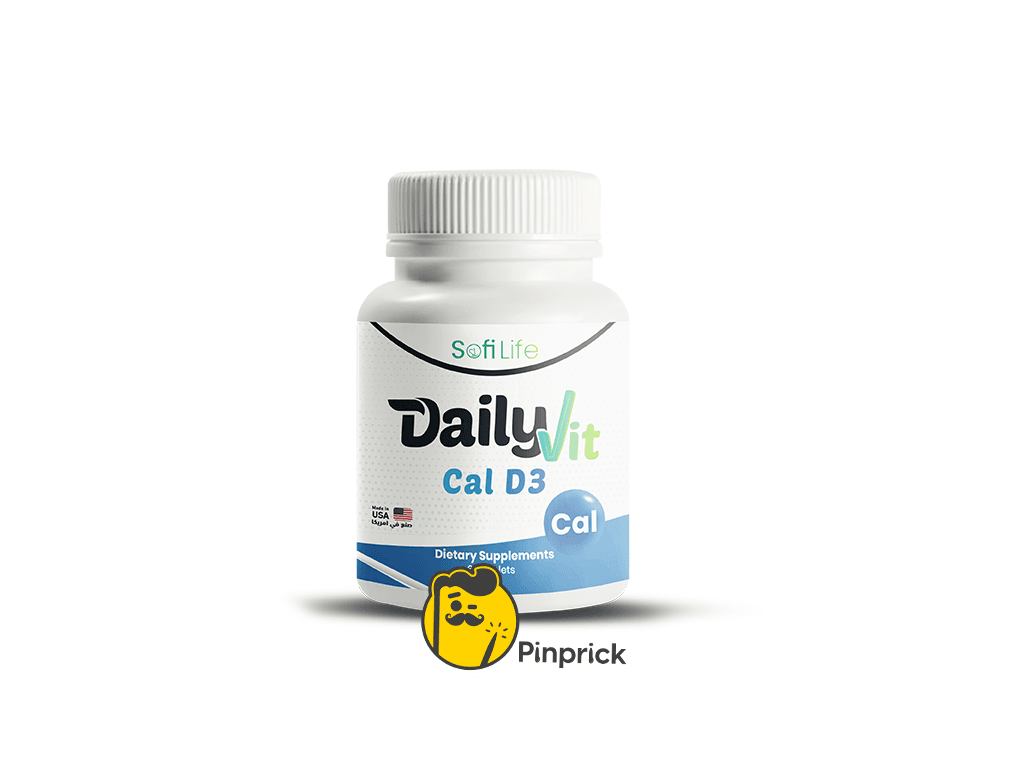 DailyVit Cal-D3 | كالسيوم وفيتامين د3 لدعم صحة العظام – 60 قرص – ®sofilife