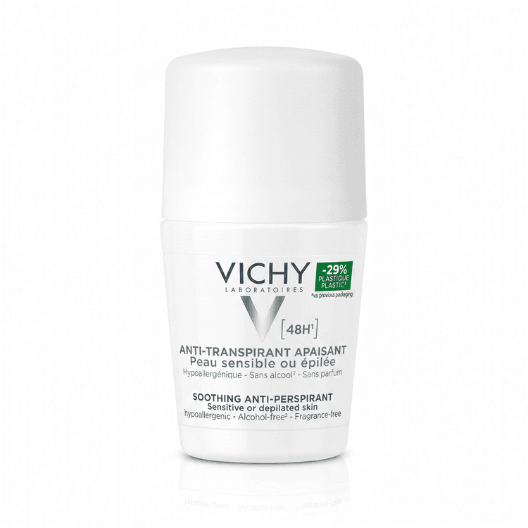 مزيل عرق فرنسي رائحة اقل  Vichy® 48H Anti-Transpirant Apaisant