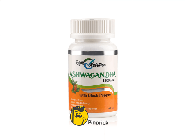 أشواجندا Ashwagandha 1300mg with Black Pepper – تعزيز الطاقة والتوازن العصبي | 60 قرص