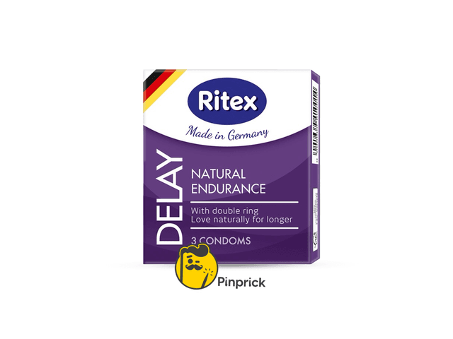 واقي ريتكس للتأخير Ritex condom - Delay بحلقة مزدوجة لتأخير القذف - 3 قطع | صنع في ألمانيا 🇩🇪