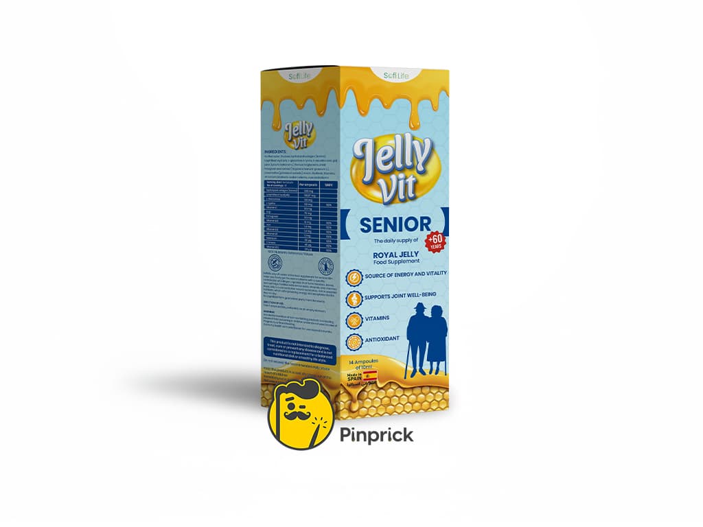 غذاء ملكات النحل لكبار السن Sofilife Jelly Vit Senior – عدد 14 أمبول | ®sofilife صنع في إسبانيا